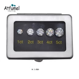 Diamond Zirconia Size Reference Contrast Carat Weight Diameter Special Cut Scale Master Teaching Tool Gemstone Contrast Tool