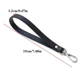 Silver/Gold Simple PU Leather Bag Wrist Strap Solid Color Soft Purse Handle Replacement Adjustment Wallet Belt Bag Accessories