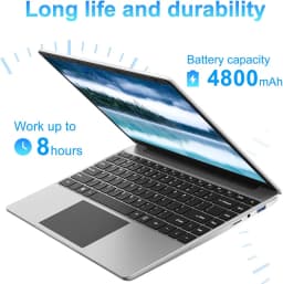 14 Inch 64 Bit Windows 10 Laptops PC EZbook S5 Computer 6GB LPDDR4 RAM 128GB SSD ROM 1080p FHD N4020 CPU with 4-Core Processor