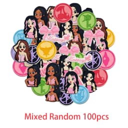 16-100pcs Cartoon Katseye Musical Theme Series PVC Shoe Charms Accessories DIY Detachable Waterproof PVC Shoe Decorations Gifts
