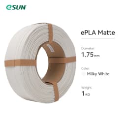 ESUN PLA Matte 3D Printer Filament 1.75mm Dimensional +/- 0.03mm 1KG (2.2 LBS) Spool 3D Printing Material For 3D Printers