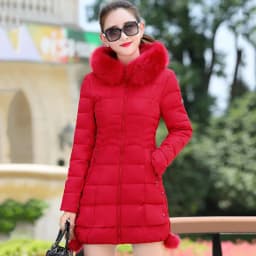 2025 New Winter Cotton-Padded Jacket Women Thick Warm Big Wool Collar Down Cotton Coat Female Korean Parkas Ladies Outwear