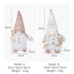 30cm Glowing Gnome Christmas Decorations 2026 Faceless Plush Dolls Elf Home Ornaments Navidad New Year 2027 Gift