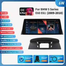 10.25 Android 13 Autoradio For BMW 5 Series E60 E61 CCC CIC 2005-2010 Multimedia Player 4G Carplay 2din Car radio GPS Stereo RDS