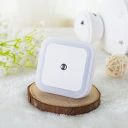 EU/US/UK Plug Mini LED Night Light 110V/220V Square Shape Wall Lamp Sensor Control Energy Saving Light For Room Stairs Corridor