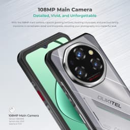 Oukitel WP62 5G Rugged Smartphone Android 15, 6.6" FHD+ 108MP Camera 48GB(16+32) +512GB Mobile Phone, 11000mAh 33W Cellphone