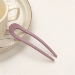 Simple U-Shape Hair Stick French Style Plastic Chignon Pins Hair Forks For Women Girls Summer Bun Styling Tools