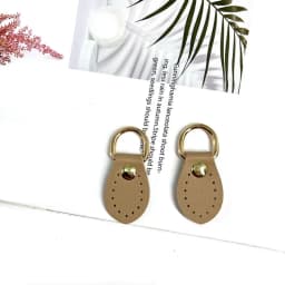 2Pcs Handmade Bag Buckle Straps PU Leather Metal Handbags Shoulder DIY Bag Accessories Fashion Lychee Pattern Chain Clasp Buckle