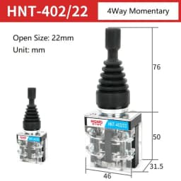 22mm 30mm Master Monolever Toggle Joystick Switches 2 4 Way Position Self Locking Latching Reset Momentary Cross Rocker Switches