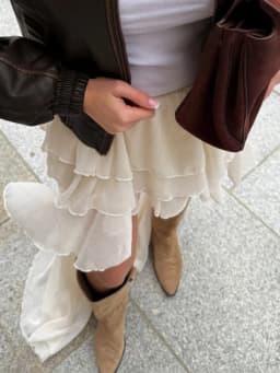 Tossy Casual Irregular Skirt For Women Solid High Waist Loose Pleats See-Through Fashion Y2k Skirts Outfit Female 2025 Skirts