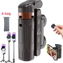 MEUYAG 2026 New Tripod, Phone Stand with Bluetooth Shutter, Wireless Selfie Stick Brackets with Phone Holder for Smartphone Came