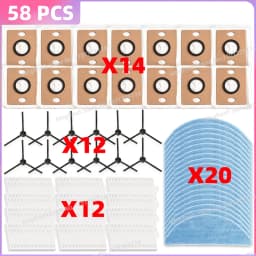 Fit For ( iLife V9 / V9 Pro / G9 / G9 Pro / A12 Pro ) Vacuum Parts Filter Side Brush Mop Cloth Dust Bag Replacement Accessories