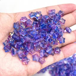 New 30pcs 8mm Five-pointed Star Matte Glass Beads Loose Spacer Beads for Jewelry Making DIY Handmade Bracelets Earrings