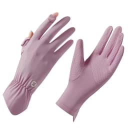 Summer Ice Silk Cool Breathable Gloves for Outdoor Driving and Cycling UV Resistant Touch Screen Flip Elastic Protective Gloves