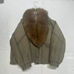 OFTBUY Big Fox Fur Collar Goose Down Clothing Women Warm Thick Short Down Outerwear Winter Suede Jacket with Fur for Female