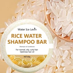 Organic Rice Shampoo Soap Bar Oil Free Conditioning Soap Rice Water Protein Nourishing Anti-loss Hair Hair Growth Soap Bar 60g