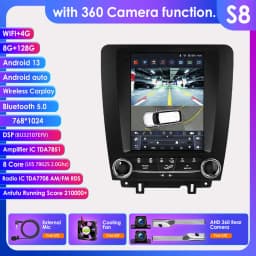 Hizpo For Tesla Style Android 14 For FORD Mustang 2010 - 2014 Radio Stereo Screen Multimedia CarPlayer GPS Navigation 9.7 Inch