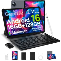DOOGEE U11 Tablet 11" Ultra-clear 90Hz Display 16GB 128GB 8580mAh Battery Unisoc T7200 Dual Speaker Widevine L1 Android 16 Pad