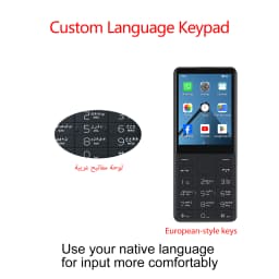 DOOV R17 4G Smartphone No Camera Screen 2.8Inch 3GB+32GB Google Play Dual SIM Bluetooth Physical Keypad Mobile Phone 2100mAh