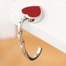 Rose Flower Pattern Bag Hooks Portable Folding Table Hook Clasp Purse Bag Handbag Hooks Hanger Holder
