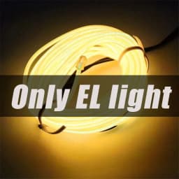 EL Wire 5/4/3/2/1Color 1M Illuminated Lights with Neon Lights DIY Combination Multicolor Lights AA Batteries USB Prom LED Strips