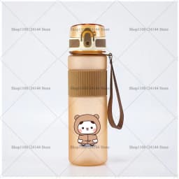 Bubu Dudu Water Bottle Yier Bear Panda Girl Boy Large Capacity Sports Kettle Transparent Cold Water Cup Outdoor Portable 550ml