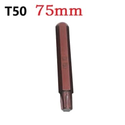 1pc 30/75mm Magnetic Torx Screwdriver Bit Steel 10mm Hex Shank Screwdrive For Impact Screwdriver T20/T25/T30/T40/T45/T50/T55