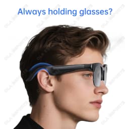 Sunscreen Smart Glasses AI Translation TF Card Bluetooth Conversation Recording Listening Music Smart Sunglasses Men Women HT30