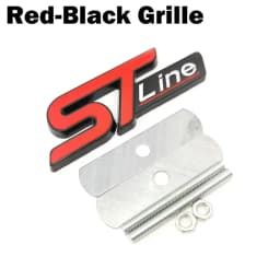 New Metal Red Blue ST line Sticker Car Head Emblem Badge Chrome Sticker for FORD FIESTA FOCUS MONDEO Auto Car Styling