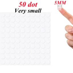 50 dot 1/1.5/2cm Adhesive Double Sided Tape Stickers Removable Round Sticky Tack No Trace Small Stickers for Festival Decoration