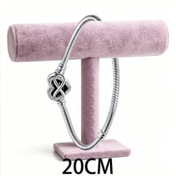 2026 New 925 Silver Women's Studded Chain Eternal Sparkling Snow Tennis Bracelet Display Tool DIY Exquisite Charm Jewelry
