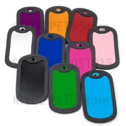 100Pcs Wholesale Dog Tag Blank Dog ID Tags For Man Pendant Laser Engraving Nameplate Key Chains