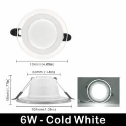 4inch LED Downlight 3Colors Changeable Spot Led 6W 220V Recessed Round Panel Light Indoor Lighting Down Light