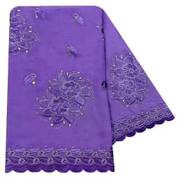 High Quality 100% Cotton Fabric Rayon Cotton Thread Eembroidered Scarf African Women Hijab Muslim Scarf Dubai Excellent Style