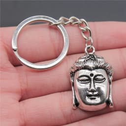 Buddha Keychain Keyring Spiritualist Key Ring Gift For Men Women Friend Car Key Chain Ring Holder Souvenir For Gift