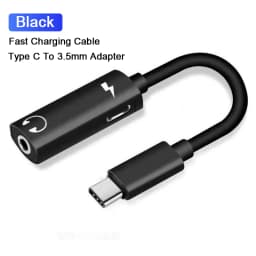 2 in 1 Type C To 3.5MM Headphones Jack Audio Adapter For Samsung Galaxy S24 S23 S22 Ultra A54 A34 A53 Note 20 10 USB C Charger