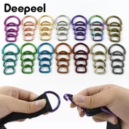 5/10Pcs 20/25/32/38mm D Ring Metal Buckles Webbing for Bag Strap Handbag Loop Connect Hook Dog Collar Clasp Bags Accessories