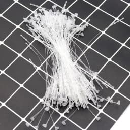 1000pcs/pack 6 Sizes White Plastic Snap Lock Pins Security Loop Price Tag Fasteners Hanging String For Jewelry Finding