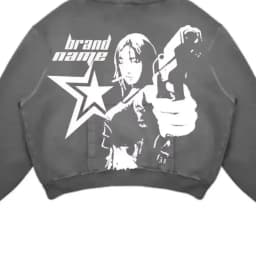 New Street Gothic Casual Letter Blast Print Pattern Men Clothing Fashion Hoodie Harajuku Retro Y2K Hoodie Sweatshirt