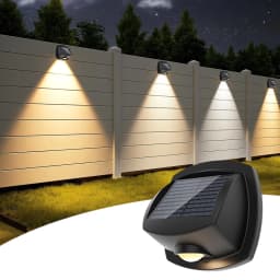 1pcs Outdoor LED Solar Wall Light 3 Colors RGBW Waterproof Peak Project Spotlight for Garden Yard Porch Pathway Patio Home Decor