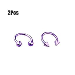 Punk C Shape Steel Nose Ring Horseshoe Lip Ring puncture Hook Clip Earrings Septum No Allergic Body Piercing Jewelry Nose Rings