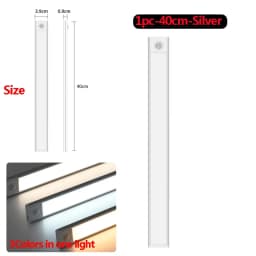 LED Under Cabinet Lights Motion Sensor Led Lamp Wireless Rechargeable Night Light for Bedroom Kitchen Cabinet Indoor Lighting