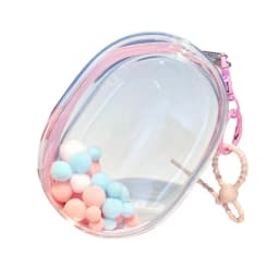 Labubu Cotton Doll Clear PVC Bag Portable Organizer Box Storage Pouch Bag Dustproof Sunproof Rainproof Mystery Box Doll Bag