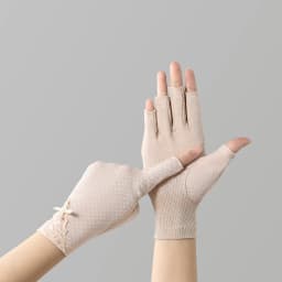 Ladies Summer Thin Fingerless Half-finger Riding Driving Non-slip Touch Screen Anti-ultraviolet Sunscreen Gloves Women