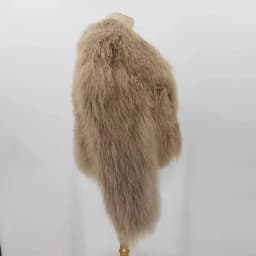 PINK JAVA QC23050-2 new arrival real mongolia sheep fur jackets women winter fur coat wholesale hot sale