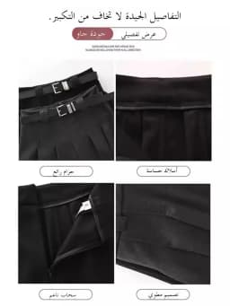 Gray Woolen High Waist A-Line Midi Skirt Women's Autumn New Style Slimming Drapey Pleated Skirt Korean Style Commute