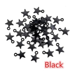 100pcs 11x8mm Metal Zinc Alloy MINI Five-pointed Star Charms Fit Jewelry Pendant Charms Makings DIY Handmade Craft