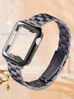 New 2 In1 Band Protective Shell Case for Apple Watch Cover Strap Series 11/10/9/8/7/6/5/4 38mm 40mm 41mm 42mm 44mm 45mm 46mm