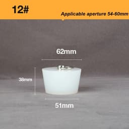 Silicone Rubber Tapered Plug 16 to 66mm Solid Bungs Stopper with Stainless Steel D Ring for Kitchen Bathroom Laundry Sink