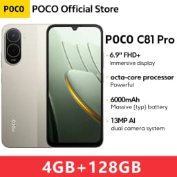 Global Version POCO C81 Pro Smartphone UNISOC T7250 processor 6.9" LCD Display 13MP Camera 6000mAh 15W Charging